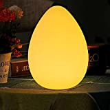 Luce notturna wireless a forma di uovo lampada da tavolo colorata lampada da comodino LED 4 modalità flash può regolare ...