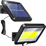 Luce Solare Estern 100 COB LED Parkarma Luci Solari Impermeabile IP65 Luci Solari per Giardino 3 Modalità per Recinzione Giardino ...
