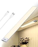 Luce Sottopensile Cucina LED Ricaricabile, 40cm 72LED Dimmerabile Luce Armadio con Sensore Movimento a Batteria Barra LED Magnetica Senza Fili ...