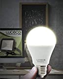 Luceco PowerLite Lampadina LED E27 Emergenza Ricaricabile, 8 W, Bianco, 1 Unità (Confezione da 1)