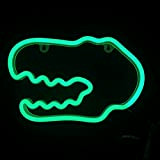 Luci a LED a forma di animale, da parete, luci al neon, fari a forma di dinosauro, decorazione per casa, ...