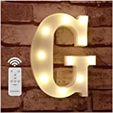 Luci a LED a forma di lettera dell'alfabeto con telecomando wireless per il timer, intensità regolabile, decorazione per compleanni, feste, ...