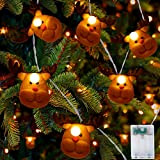 Luci Albero di Natale, 3m Luci di Natale Lucine LED Decorative a Batteria con 20 LED, Impermeabile IP54 Luci Natalizie ...
