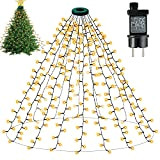 Luci Albero di Natale - Luci di Natale, Decorazioni Albero di Natale Luci Natale con 3M×16 Striscia/480 LEDs/8 Modalità Funzione ...