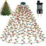 Luci Albero di Natale - Luci di Natale, Luci Natale per Decorazioni Albero di Natale con 2M×16 Striscia 400 LEDs