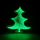 Luci Notturne Mood Lights  Lampada A Led 3D Tunnel Infinity Mirror Night Lights Decor Per Interni Holiday Night Light @Christmas_Tree
