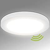 Lumare | 18W LED Plafoniera con sensore di movimento| Extra piatto 19mm | Bianco, rotondo 225mm | 1400lm | Sostituisce ...