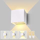 Lureshine Applique da Esterno LED G9 Lamp Angolo del Fascio Regolabile Su e Giù Applique Bianco Caldo 3000k Alluminio Lampade ...