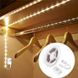 LUXJET® ricaricabile 30LED 1M corda leggera, luce guardaroba LED luce notturna con sensore di movimento per corridoio armadio da bagno ...