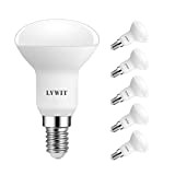 LVWIT Lampadine LED E14 Riflettori R50, 5W Equivalenti a 40W, Luce Bianca Fredda 6500K, 470Lm, Non Dimmerabile, Confezione da 6 ...