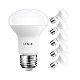 LVWIT Lampadine LED Riflettore R63,Attacco E27,8.5W Equivalenti a 60W,806Lm,Colore Bianco Caldo 2700K,Consumo Basso,Risparmio Energetico,Non Dimmerabile - Confezione da 6 Pezzi