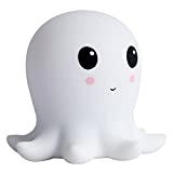 LYJL Octopus Silicone Luce Carino Sette Colori Pat Touch USB Ricaricabile Octopus Bedside Night Light