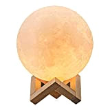MAGICO 3D Stampata lampada luna Piena Lampada Moon Luna Ricarica USB Decorativo Tavolo LED Luce Notturna per Bambini Toccare il ...