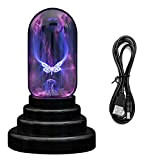 Mangsen - Sfera al plasma USB a forma di farfalla, lampada al plasma, magica, sfera elettrostatica, 5 V