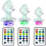 Massaggio sferico fluorescente in cristallo fluorescente, telecomando, materiale di vetro impermeabile a 12 colori,Fluorescent green,S