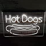 MAXSMLZT Insegna al Neon Hot Dog Fast Food insegna al Neon Negozio Fast Food Illumina l'insegna Neon Hot Dog Bar ...