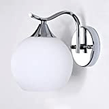 Mengjay E27 Industria moderna Luci sfera di vetro Lampade da parete, Applique da parete Interno per camera da letto, soggiorno, ...