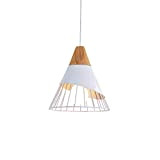 Mengjay Lampada a sospensione creativo di badminton nordico, moderno Lampadario a LED in legno massello, lampada da soffitto soggiorno sala ...