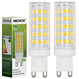 MENGS® 2 Pack de G9 10W=80W Lampadine a LED Bianco Caldo 3000K AC 220-240V 800LM con il materiale del PC