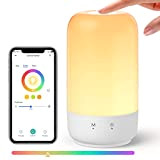 meross Lampada da Comodino Intelligente, Lampada da Tavolo Smart LED, Compatibile con Apple HomeKit, Alexa e Google Home, RGBCW, Luce ...