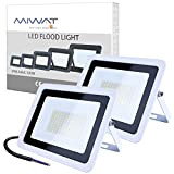 MIWATT Faretti a LED per esterni 100W luci a LED per esterni IP68 8000 lumen, Luce bianca fredda，parco, patio, giardino, ...