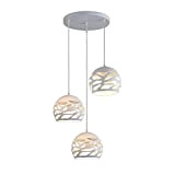 Modern Design Lampada Da Tavolo da pranzo sferica semplice lampada da soffitto in metallo lampadario bianco lampada a sospensione per ...
