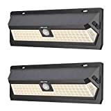 Mr Beams Wedge Max 80 LED di sicurezza per esterni con sensore di movimento solare da parete, confezione da 2, ...