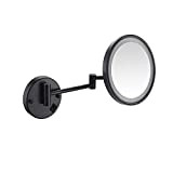 MRJ Specchio Ingranditore da Trucco con Luce LED USB Ricaricabile Specchio Trucco da Parete Lente d'Ingrandimento 3X Girevole 180 ° ...