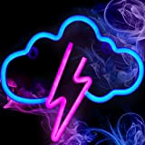 MULEVIP Nube di Fulmini Insegna al Neon LED,Lampada Nube Lightning,Segnaletica al con Nuvole e Fulmine,a Batteria o Tramite USB per ...