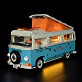 Mysta Set di luci a LED per LEGO Volkswagen T2 Camper Van Baustein, set di luci a LED compatibili con ...