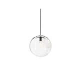 mzstech - Classico a forma di palla di vetro appeso brillante creativo singolo helles principale lampade in vetro della tinta ...