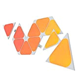 Nanoleaf Shapes Mini Triangle Expansion Pack, 10 Mini Triangoli LED Aggiuntivi RGBW - Applique da Parete Interno Modulari, Luci Led ...
