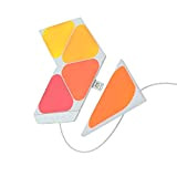 Nanoleaf Shapes Mini Triangle Starter Kit, 5 Mini Triangoli Luminosi LED RGBW Smart - Applique da Parete Interno Modulari, Luci ...