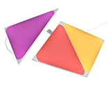 Nanoleaf Shapes Triangle Expansion Pack, 3 Triangoli LED Aggiuntivi RGBW - Applique da Parete Interno Modulari, Luci Led 16M Colori ...