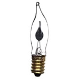 Naturii lampada candela lampadina con punta luce tremolante effetto fuoco fiamma tremula attacco E14