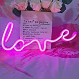 Neon Art Love Signs Light LED Love Kids Regalo-Decorativo Segno per tendone per Wall Room Festa di Nozze Bar Pub ...