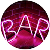 Neon Bar Light Sign LED Neon Lettera Luce di notte Marquee Word Sign Wall Decor per Beer Bar Pub ricreativa ...