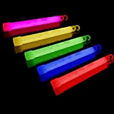 NEON FUN 10 bastoncini luminosi spessi in 5 colori, durata circa 8 ore, 150 x 15 mm, Maxi Power, con ...