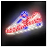 Neon - Scarpe da ginnastica da nike in bianco, rosso e blu | Neon per stanze | Neon LED flessibile ...