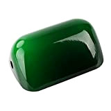 Newrays Vetro di giada Green Bank Bankers Cover per lampada di vetro di ricambio Dimensione L15 cm L9,5 cm