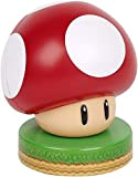 Nintendo Mushroom 3D Mini Light 50 W, Rosso, Standard