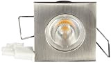 Nobile LED down light Mini FARETTO Q nichel-spazzolato 3,3 W, 22 Grad, luce bianca calda NO-1589370920