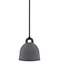 Norman Copenhagen Bell - Lampada a sospensione in alluminio, 22 cm, colore: Grigio