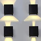NOVA line Lampada LED da parete regolabile 12W Design Cubotto (Nero)