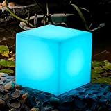 NZDY Led Light Cube Pe Plastica Led Cube Sgabello Rgb Cube Sedili Colori Cambiare Bar Sedie e Tavoli, Mobili Led ...