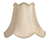 Oaks Lighting - Paralume in seta sintetica, 25 cm, forma rotonda a cono, colore: Sabbia, tessuto, beige