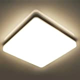 Oeegoo® 15W LED Plafoniera, 1300lm IP44 Plafoniera impermeabile a soffitto sottile, Bianco naturale 4000K Lampada per soggiorno Sala da pranzo ...