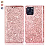 OKZone Cover iPhone 11 PRO Max,Custodia Lucciante con Brillantini Glitters Design Flip Caso in Pelle Portafoglio con Interno TPU Protettiva ...