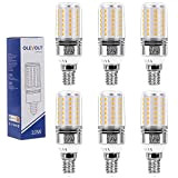 OLEVOLT Lampadine LED E14 10W Luce Calda 2700K 1200LM Mais Lampadina LED E14 Equivalente 80W Lampada Alogena, Non Dimmerabile Nessun ...