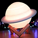 ONEVER Lampada Di Saturno Con Stampa 3d Ricaricabile Come Lampada Da Notte Lampada Da Notte Per Luce Lunare Con Regali ...
